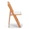 Atlas Commercial Products Wood Folding Chair, Natural with White Pad WFC5NTWC - alternate 7
